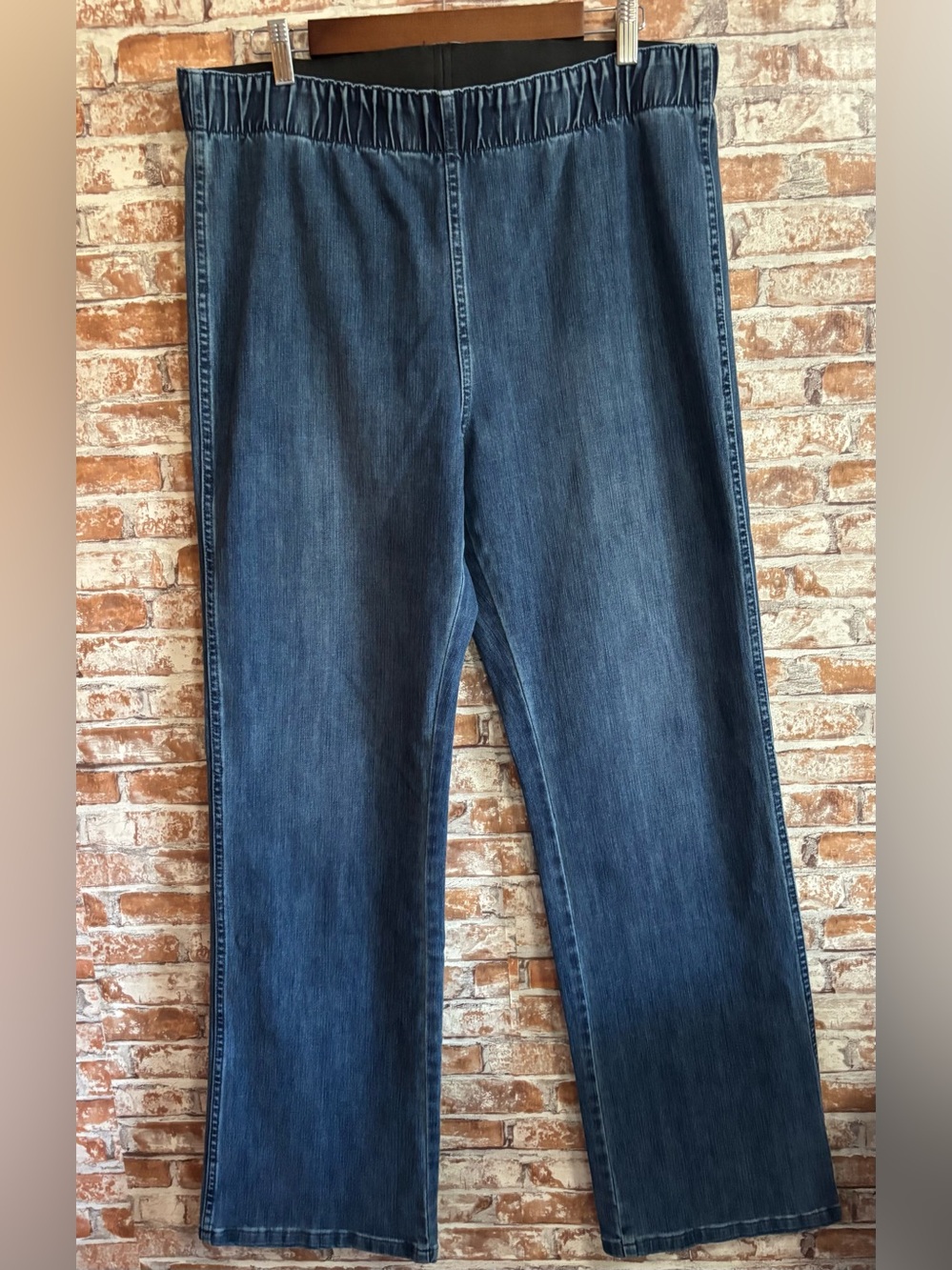 Soft Surroundings Pull-On Wide Leg Jeans
